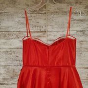 RED A LINE GOWN