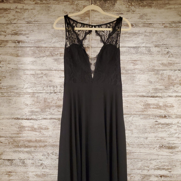 BLACK LONG EVENING GOWN