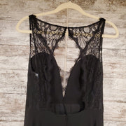 BLACK LONG EVENING GOWN