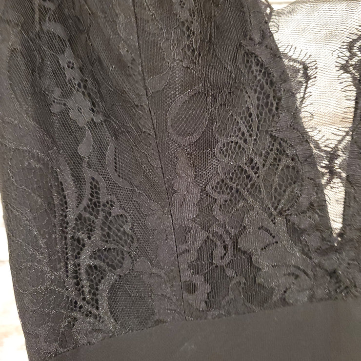 BLACK LONG EVENING GOWN