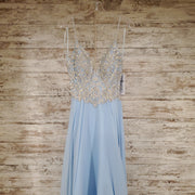 BLUE LONG EVENING GOWN (NEW)