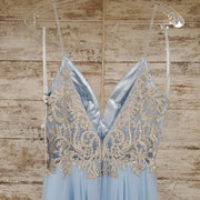 BLUE LONG EVENING GOWN (NEW)