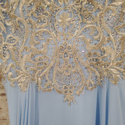 BLUE LONG EVENING GOWN (NEW)