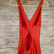 RED A LINE GOWN