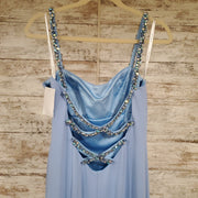 BLUE LONG EVENING GOWN (NEW)