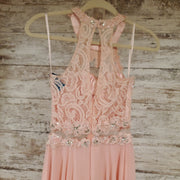 PINK LONG EVENING GOWN