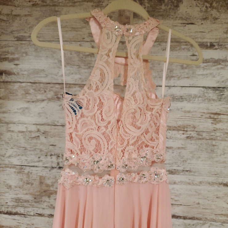 PINK LONG EVENING GOWN