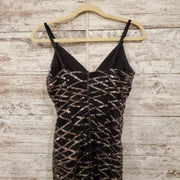 BLACK/SILVER SHORT DRESS