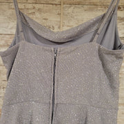 GRAY SPARKLY SHORT DRESS