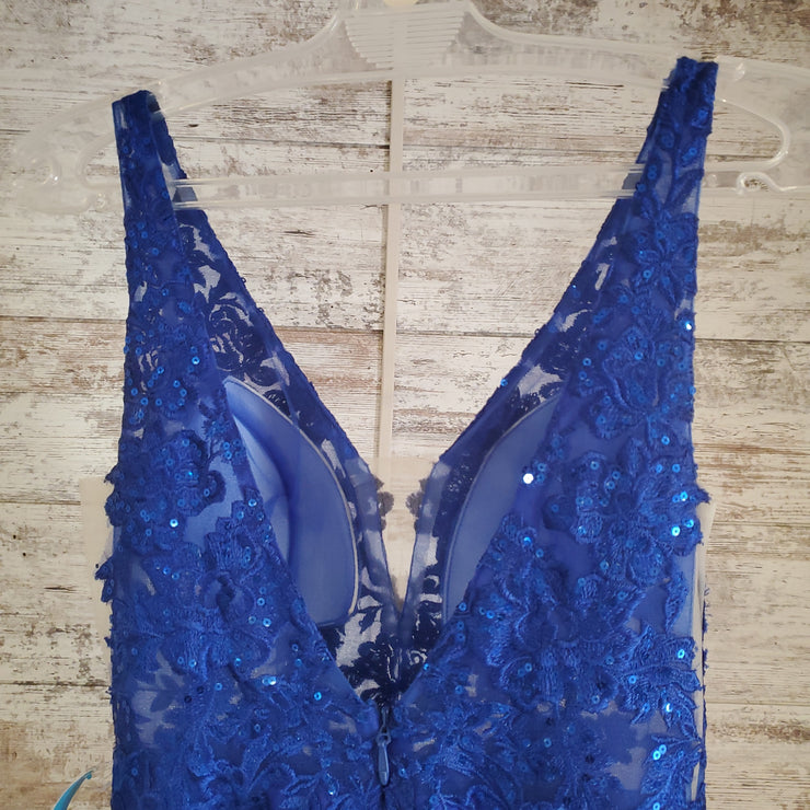 ROYAL BLUE A LINE GOWN (NEW)