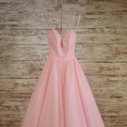 PINK A LINE GOWN