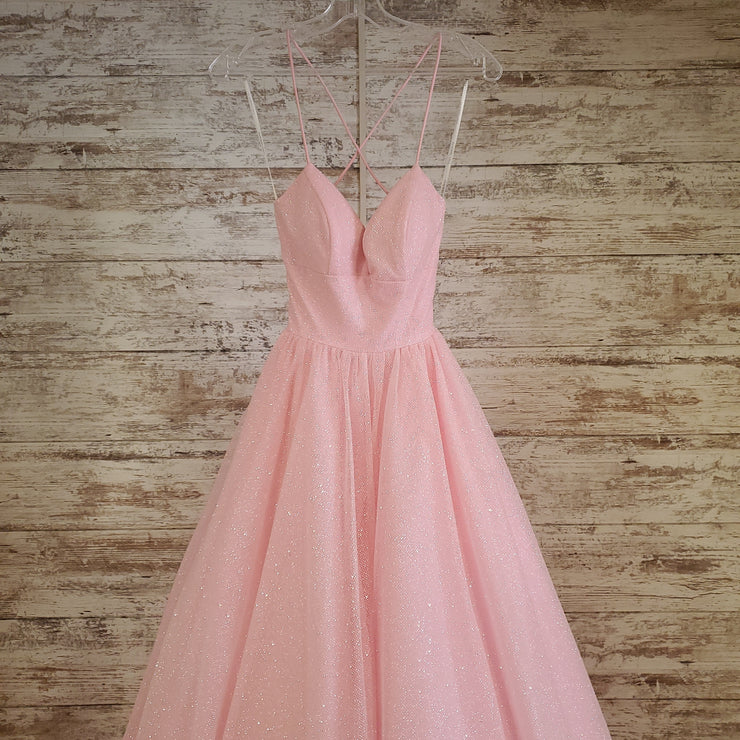 PINK A LINE GOWN
