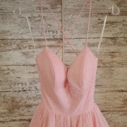 PINK A LINE GOWN
