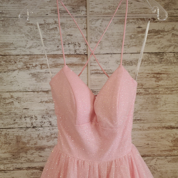 PINK A LINE GOWN