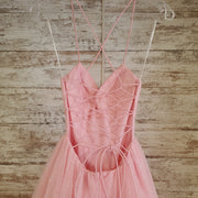 PINK A LINE GOWN