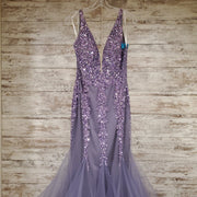 PURPLE MERMAID GOWN