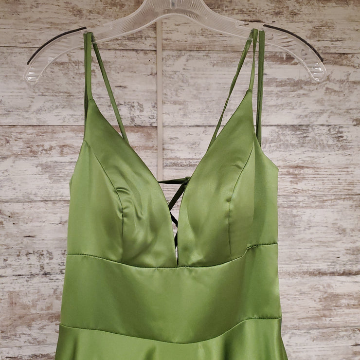 GREEN A LINE GOWN (NEW)
