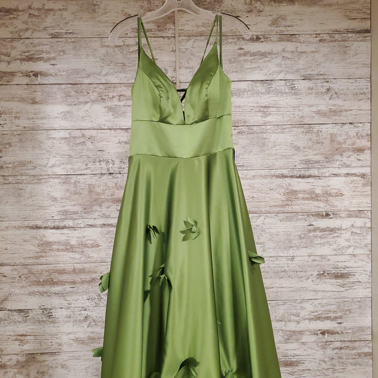 GREEN A LINE GOWN (NEW)
