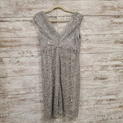 GRAY SPARKLY SHORT DRESS