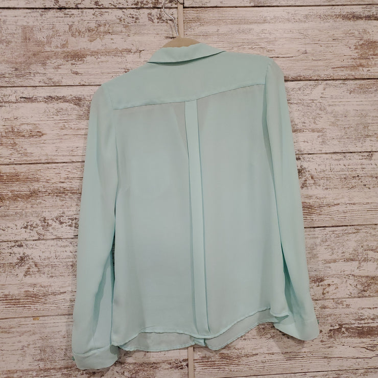 GREEN LONG SLEEVE BLOUSE