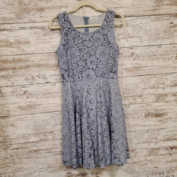 BLUE/FLORAL SHORT DRESS
