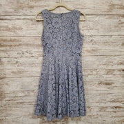 BLUE/FLORAL SHORT DRESS