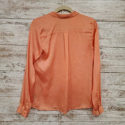 ORANGE LONG SLEEVE BLOUSE