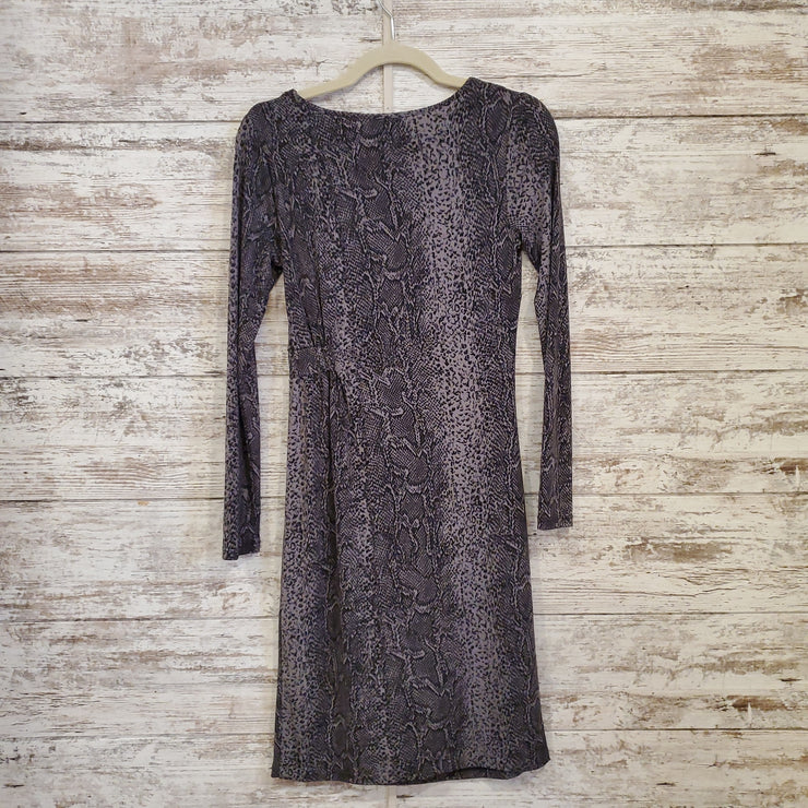 GRAY/BLACK PATTERN DRESS