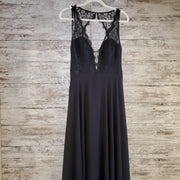 BLACK LONG EVENING GOWN