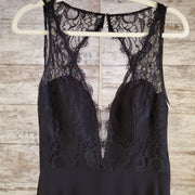 BLACK LONG EVENING GOWN