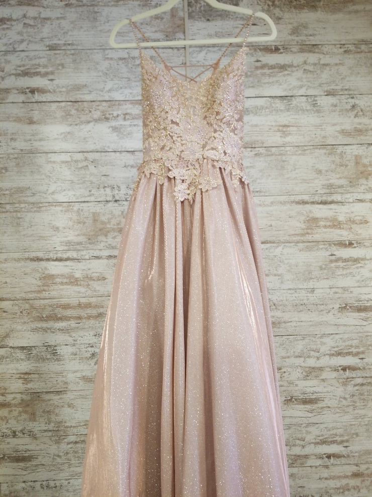 ROSE GOLD A LINE GOWN