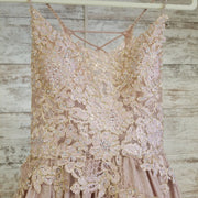 ROSE GOLD A LINE GOWN