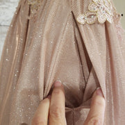 ROSE GOLD A LINE GOWN