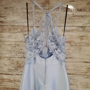 BLUE A LINE GOWN (NEW)