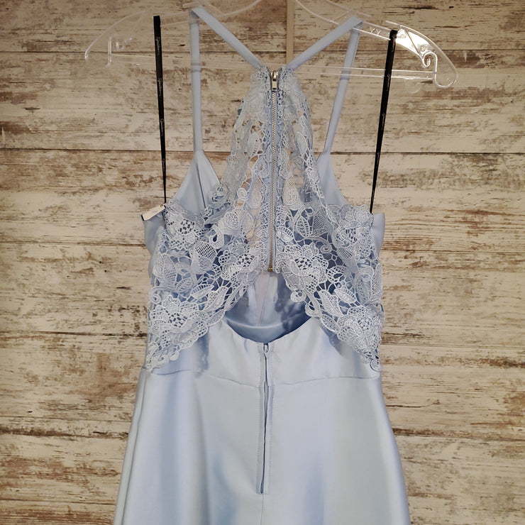 BLUE A LINE GOWN (NEW)