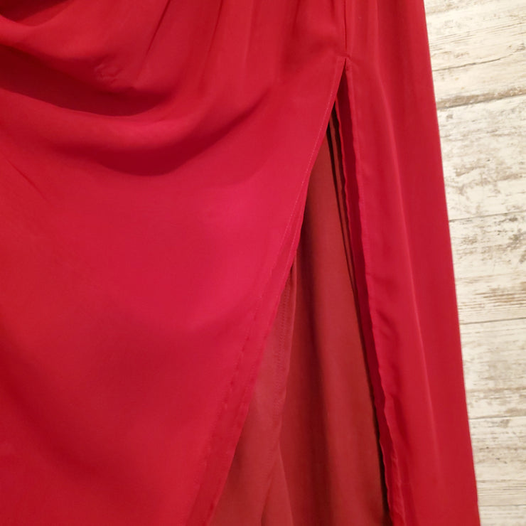 RED LONG EVENING GOWN