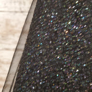 BLACK SPARKLY A LINE GOWN -NEW