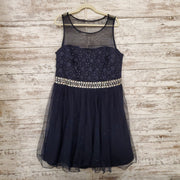 NAVY SHORT DRESS
