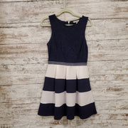 NAVY/WHITE SHORT DRESS