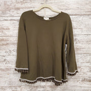 GREEN LONG SLEEVE TOP