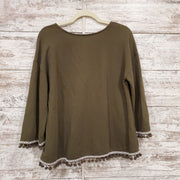 GREEN LONG SLEEVE TOP