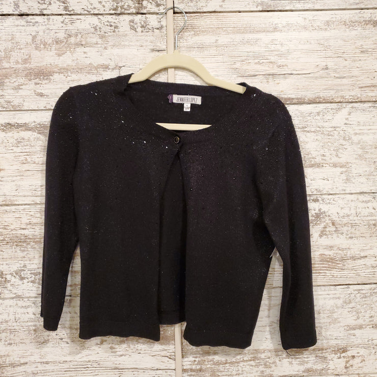 BLACK SPARKLY SHRUG