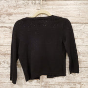 BLACK SPARKLY SHRUG