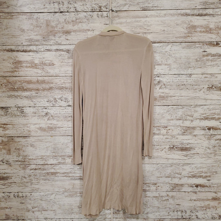 TAN LONG OPEN CARDIGAN