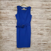 ROYAL BLUE FITTED SHORT DRESS