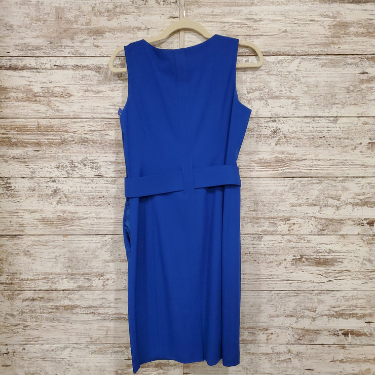 ROYAL BLUE FITTED SHORT DRESS