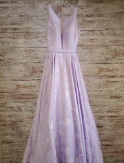 LAVENDER A LINE GOWN