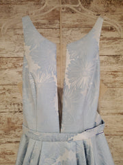BLUE A LINE GOWN