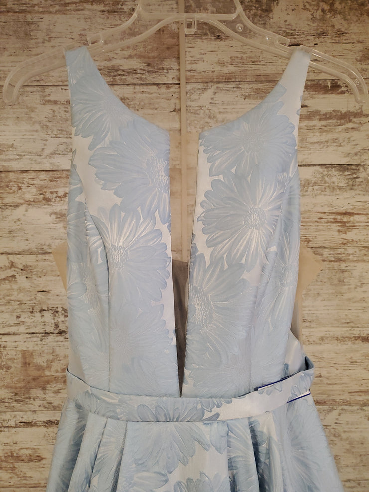 BLUE A LINE GOWN