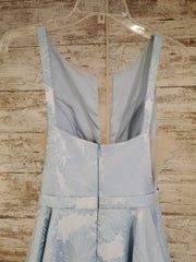 BLUE A LINE GOWN